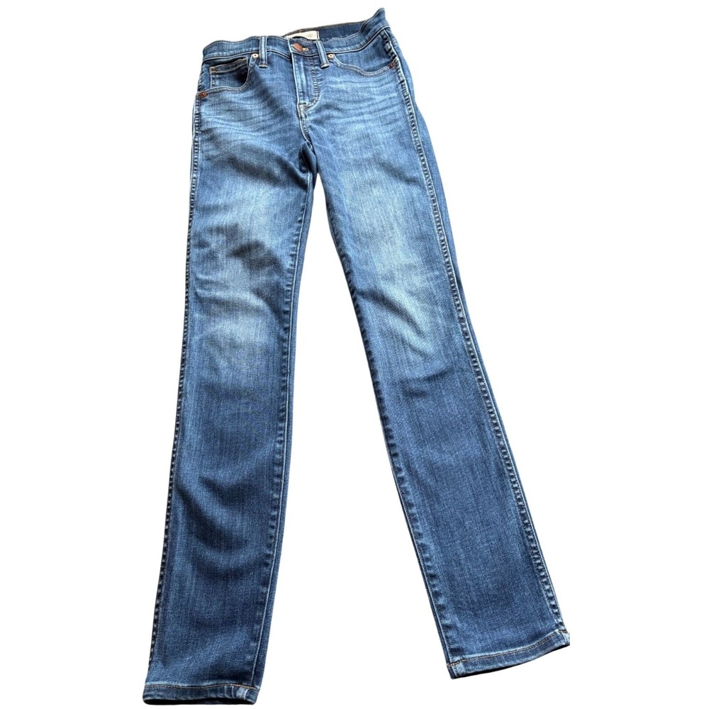 Madewell 10 High-Rise‎ Skinny Jeans Size 25 Medium Indigo Wash Tencel Blend